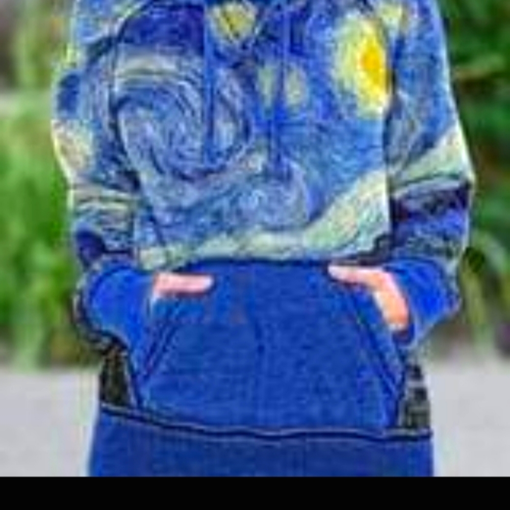 Starry Night Light weight hoodie